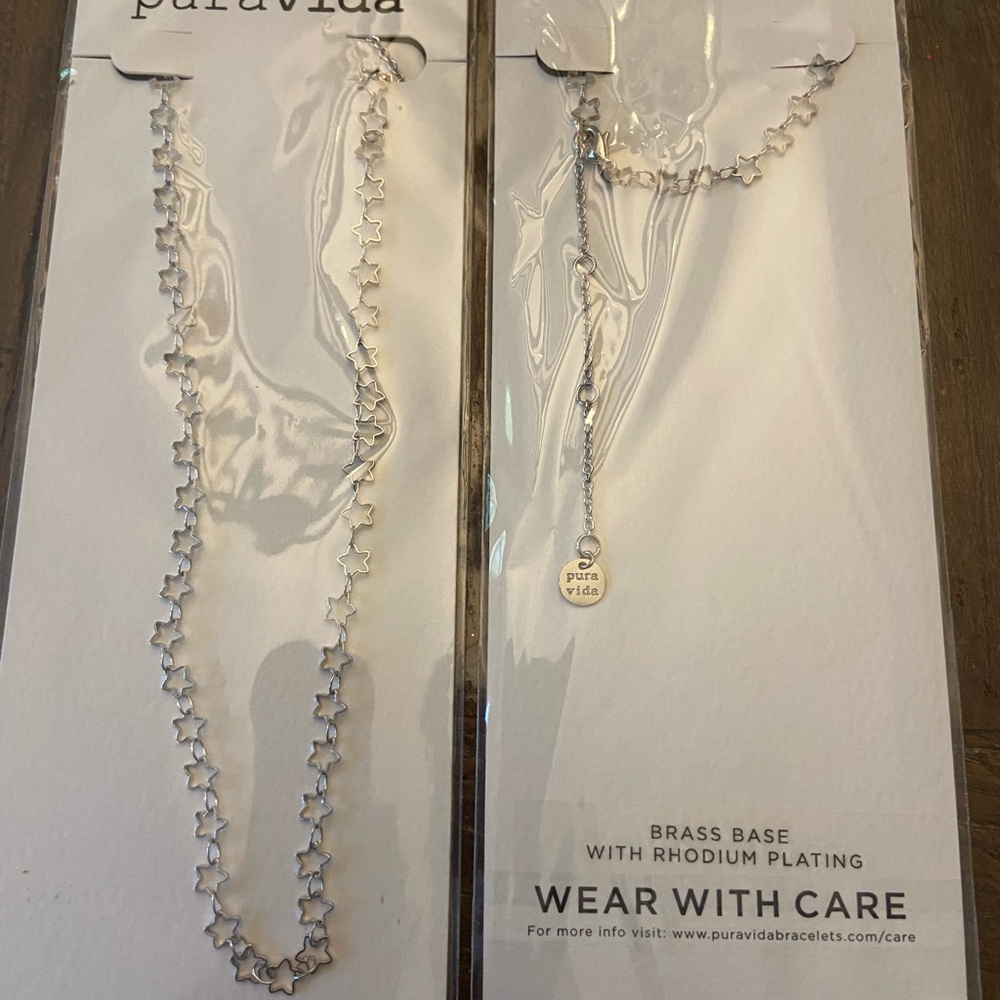 Pura Vida Rhodium-Plated Seeing Stars Choker Necklace Bundle of 15.